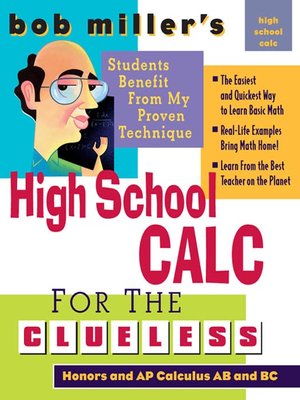 cover image of Bob Miller's High School Calc for the Clueless